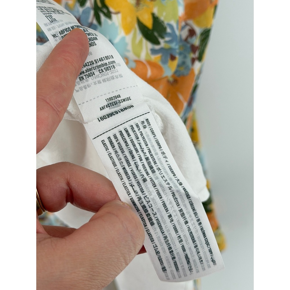 Abercrombie & Fitch Yellow Floral Midi Dress - Picture 5 of 10